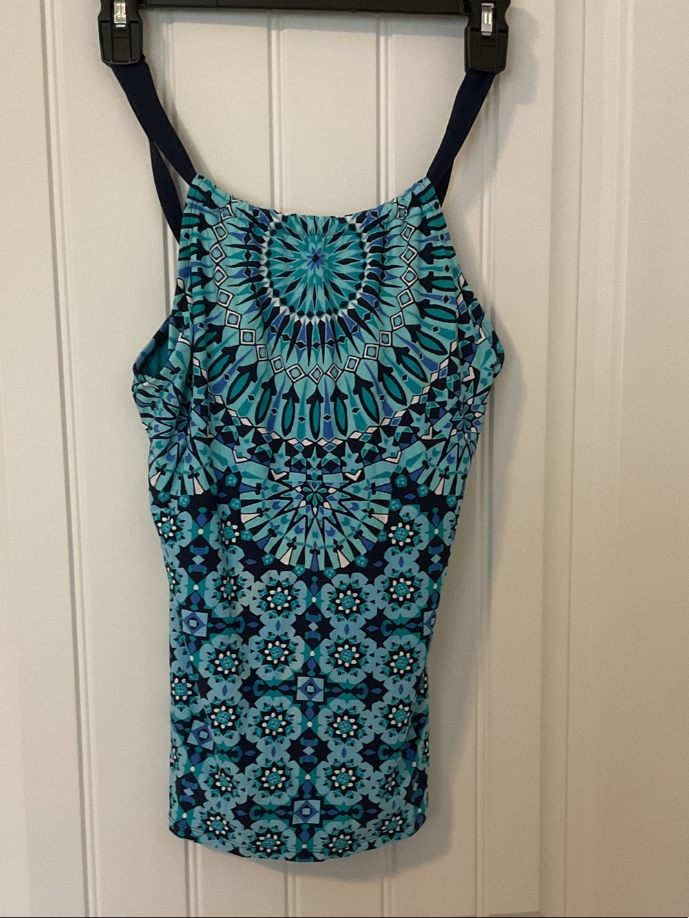 Beach House Women's Blue & Teal Patterned One-Piece Swimsuit
